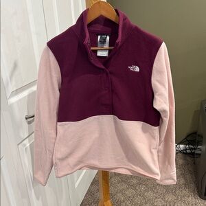 The North Face Burgundy Fleece Jacket